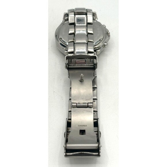 Fossil Watch Blue CH-2331 Men's 42mm Gray Dial Chronograph Diver Watch Wide Link - Picture 6 of 16